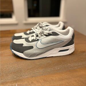 Nike White, Gray & Blue Men's Air-Style Lifestyle Sneakers - worn twice Inside